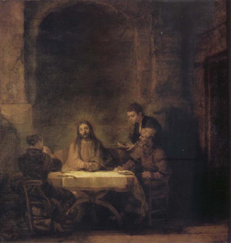 Rembrandt van rijn Christ in Emmaus China oil painting art